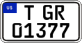 Federal license plates, US Army in Germany (temporary)