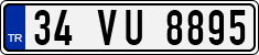 License plate of Turkey, Regular plates
