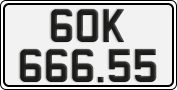 License plate of Vietnam, Cars