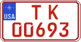 Federal license plates, US Army in Germany (temporary)