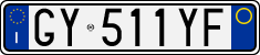 License plate of Italy, Cars (1994 year series)