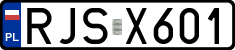 License plates of Poland, Regular car plates