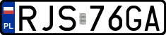 License plates of Poland, Regular car plates