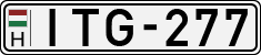 license plates of Hungary, Cars (1990)