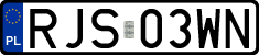 License plates of Poland, Regular car plates