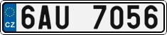 License plate of the Czech Republic, Cars (2001)