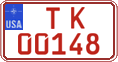 Federal license plates, US Army in Germany (temporary)