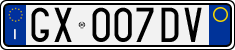License plate of Italy, Cars (1994 year series)