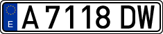 License plates of Spain, 1971 year series
