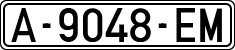 License plates of Spain, 1971 year series