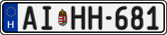 license plates of Hungary, Regular plates (2022)