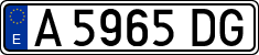License plates of Spain, 1971 year series