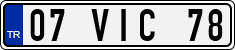 License plate of Turkey, Regular plates