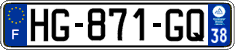 French license plate, SIV (ordinary)