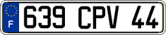 French license plate, FNI