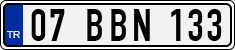 License plate of Turkey, Regular plates