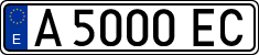 License plates of Spain, 1971 year series
