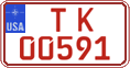 Federal license plates, US Army in Germany (temporary)