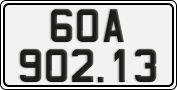 License plate of Vietnam, Cars