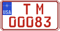 Federal license plates, US Army in Germany (temporary)