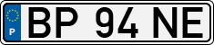 License plate of Portugal, Regular plates