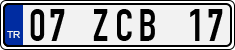 License plate of Turkey, Regular plates