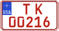Federal license plates, US Army in Germany (temporary)