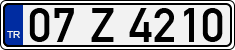 License plate of Turkey, Regular plates
