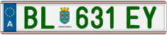 License plate of Austria, Regular plates
