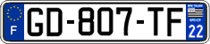 French license plate, SIV (ordinary)
