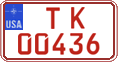 Federal license plates, US Army in Germany (temporary)