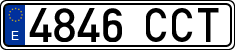 License plates of Spain, Ordinary (2000)