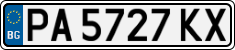 License plate of Bulgaria, Cars