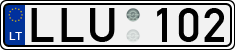 License plate of Lithuania, Cars