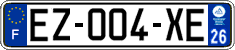 French license plate, SIV (ordinary)
