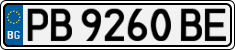 License plate of Bulgaria, Cars