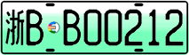 License plate of China, Electric vehicles