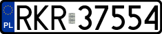 License plates of Poland, Regular car plates