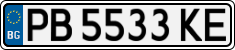 License plate of Bulgaria, Cars