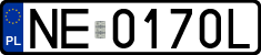License plates of Poland, Regular car plates