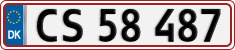 License plate of Denmark, Regular plates