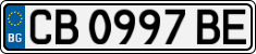 License plate of Bulgaria, Cars