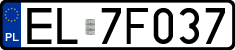 License plates of Poland, Regular car plates
