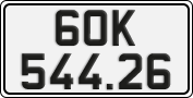 License plate of Vietnam, Cars