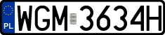 License plates of Poland, Regular car plates