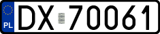 License plates of Poland, Regular car plates