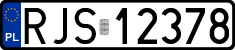 License plates of Poland, Regular car plates