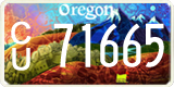Oregon, Specialty plates (AB 12345)