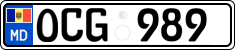 License plate of Moldova, Cars (2015)