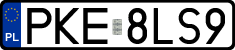 License plates of Poland, Regular car plates